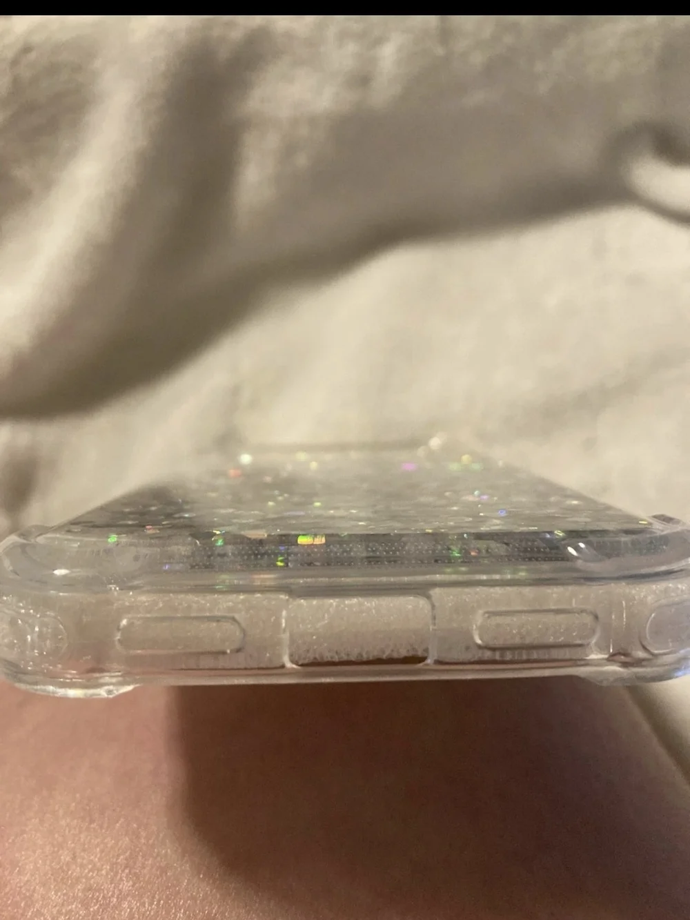 NWT Google Pixel 10 Pro XL Liquid Glitter Case Silver Holographic Heart Heavy Du